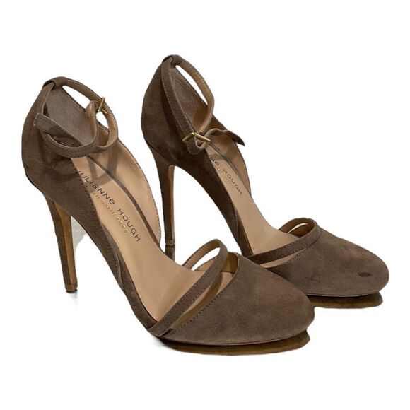 Julianne Hough | Sole Society Heels | tan/dark grey | size 5.5 - Picture 1 of 8